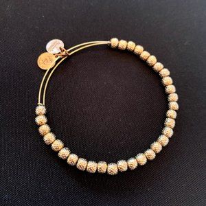 Alex and Ani Gold Beaded Bangle